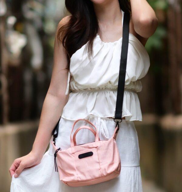 Goodie Mini Handle (Pink Fabric)