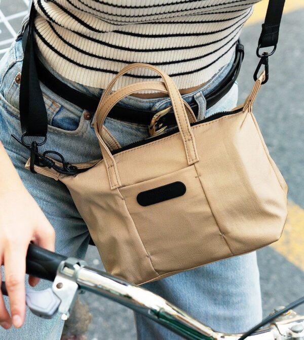 Goodie Mini Handle (Beige Fabric)